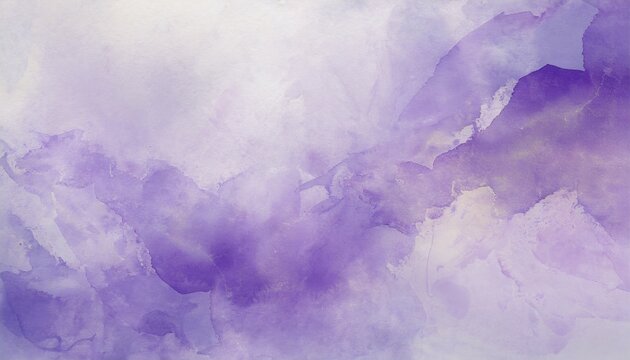 soft pretty purple background with watercolor blotches or fringe stains in marbled paint design on watercolor paper texture