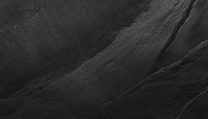 Foto op Aluminium black abstract lava stone texture background © Mary