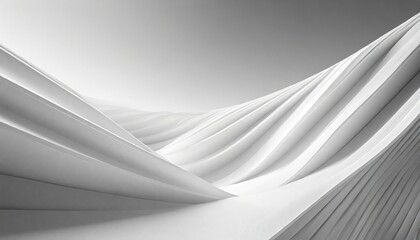 3d abstract white background