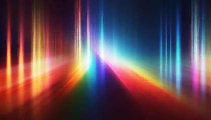 Foto op Canvas abstract light effect texture rainbow wallpaper 3d rendering © Mary