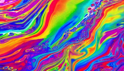 a psychedelic style with rainbow colors patterns colorful liquid background