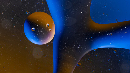 water splash on color background. abstract liquid background