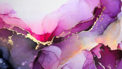 pink purple abstract background of marble liquid ink art painting image of original artwork watercolor alcohol ink paint texture