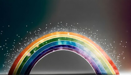 beautiful rainbow element graphic