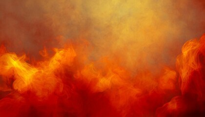 abstract orange fire background texture red border with fiery yellow flames and smoke pattern halloween fall or autumn colors of orange red and yellow - Powered by Adobe