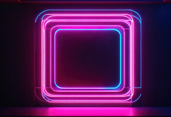 Fototapeta premium isolated on black background. Ultraviolet spectrum. Cyber space. Generative Ai
