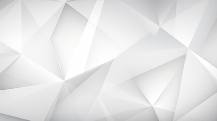 A white background with geometric of triangles and lines, forming a dynamic and playful composition