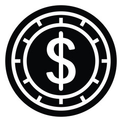 money for investment, coin icon for financial service in the bank