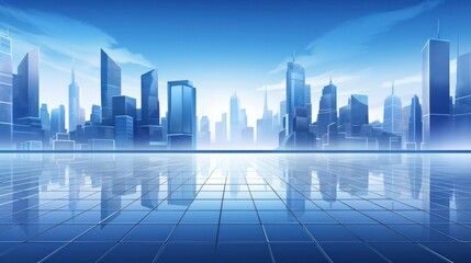 Background image There should be financial chart and business buildings  