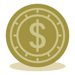 money for investment, coin icon for financial service in the bank