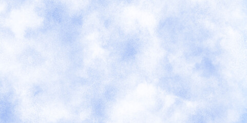 fresh and clear Clouds in the blue sky with small clouds, Panoramic blue morning summer seasonal sky with white clouds, Sky clouds with brush painted blue watercolor texture, watercolor background.
