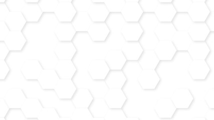 Seamless honeycomb hexagonal geometric mesh cell texture. Abstract white honeycomb vector wallpaper with a hexagonal grid. technology mesh cell seamless pattern.