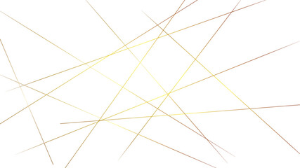 Random geometric line. Random golden line low poly pattern. abstract seamless line vector. 