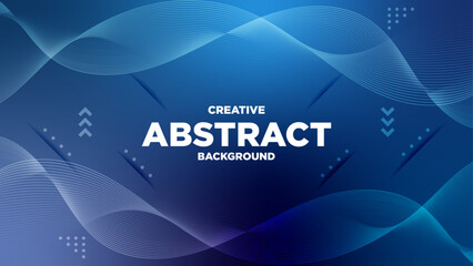 Vector Abstract Blue Gradient Colour Background