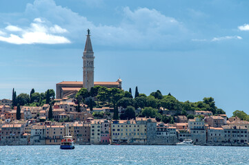 View of old town Rovinj Istria Croatia