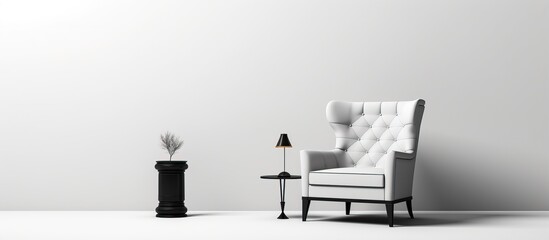 Chair rendered in white background