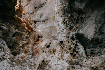 inside Phong Nha Cave in Vietnam.