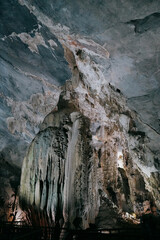 inside Phong Nha Cave in Vietnam.