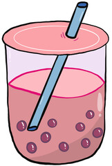 Bubble tea illustration