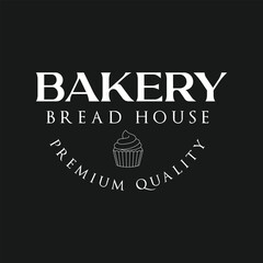 vintage bakery logo emblem, badge, label. vector illustration. handmade