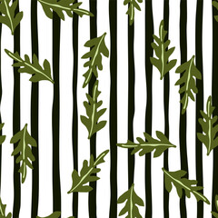 Naklejka premium Nature-themed seamless background.