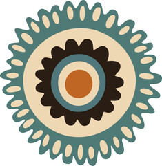 Flat design flower vector set.