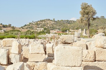 Fototapeta na wymiar The ancient Lycian and Roman ruins of Patara in Antalya Province, Turkey