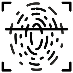 Fingerprint Scan Icon