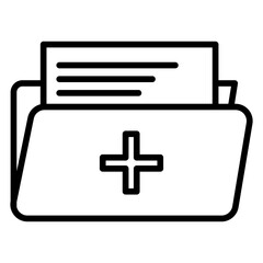 Obraz premium Medical Folder Icon