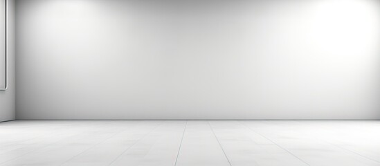 Minimal white tone wall and floor background in a ed image