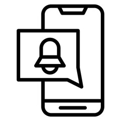 Smartphone Alarm Icon
