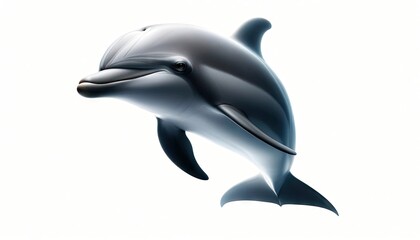Dolphin Illustration Isolated on White