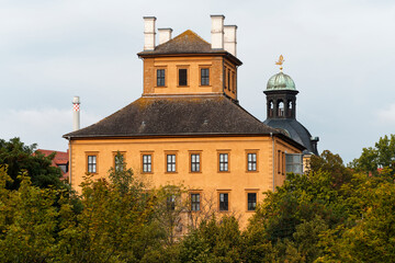 Fototapeta na wymiar Blick zum Schloss Moritzburg in Zeitz, Burgenlandkreis, Sachsen-Anhalt, Deutschland