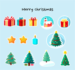 Christmas Illustration Icon, 크리스마스 일러스트 아이콘