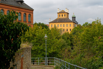 Blick zum Schloss Moritzburg in Zeitz, Burgenlandkreis, Sachsen-Anhalt, Deutschland