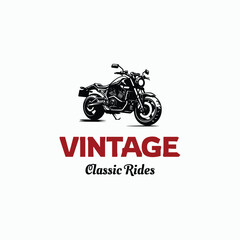 American Motorcycle Club Logo Design Vector Isolated. vintage motorcyle logo