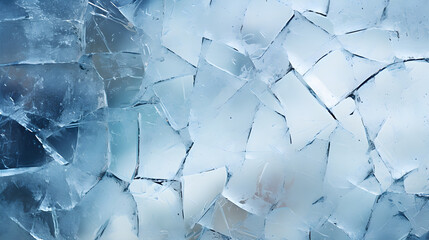Obraz premium Abstract cracked ice background with soft color