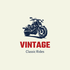 American Motorcycle Club Logo Design Vector Isolated. vintage motorcyle logo