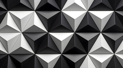 Interlocking triangles background with shapes 