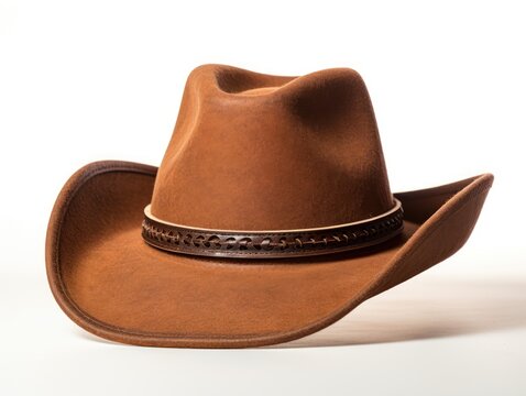 Cowboy Hat on White Background