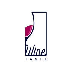 Wine logo design template. Vector illustration for wine shop or wine lovers