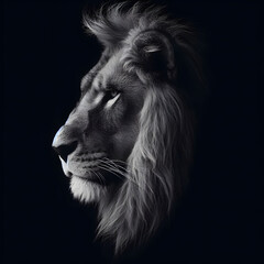 lion head portrait