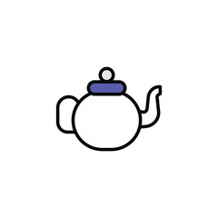 Kettle icon design with white background stock illustration
