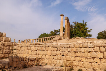 Jerash, Gerasa ist eine historische Stätte in nördlichen Jordanien.Die Stadt, die Teil des...