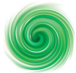 Vector background of bright green swirls
