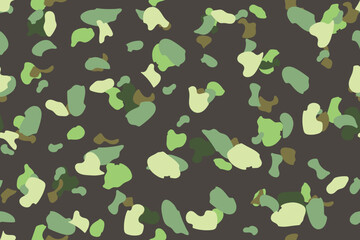 Seamless Vector Background. Urban Camo Print. Seamless Brush. Army Brown Grunge. Khaki Hunter Pattern. Abstract Camo Print. Digital Grey Camouflage. Fabric Military Camoflage. Vector Green Texture.