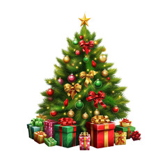 Obraz na płótnie Canvas Christmas Tree Clipart PNG
