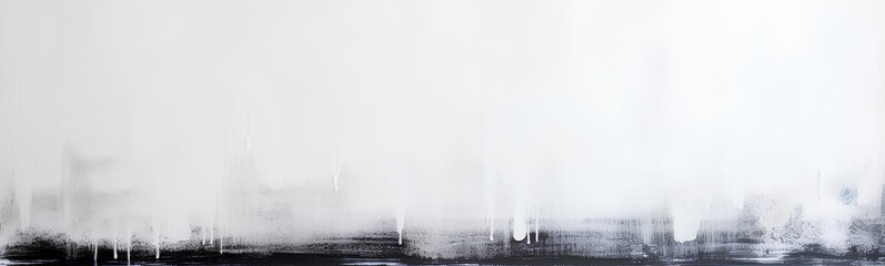 Brushstroke of black paint on a plain white background. - obrazy, fototapety, plakaty
