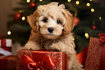 Christmas gift Dog