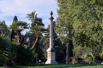 Fototapeta na wymiar Villa Torlonia city park in Rome, Italy 